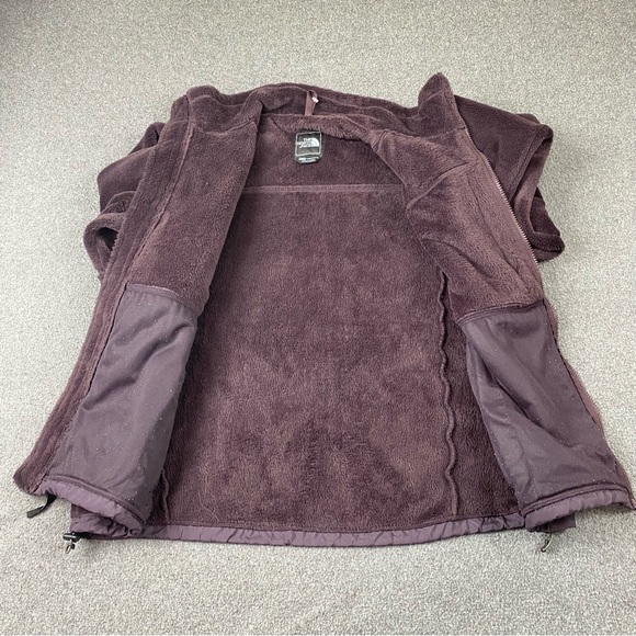 Vintage The North Face Burgandy Denali Fleece Polartec Jacket Women’s Size XL - Picture 4 of 13